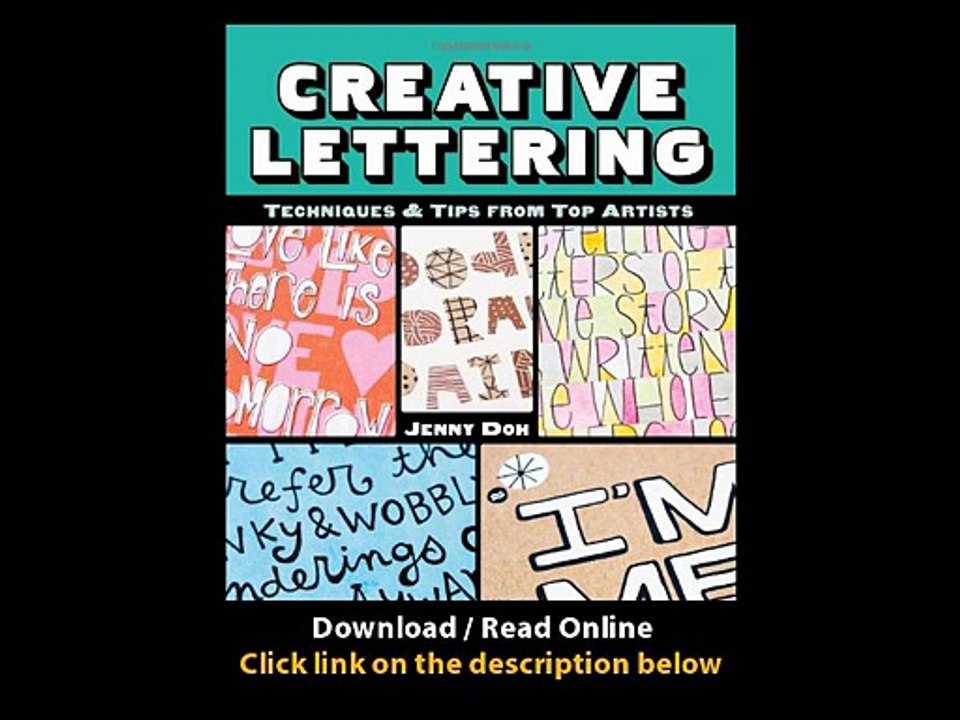 Download Creative Lettering Techniques Tips from Top Artists By Jenny Doh PDF