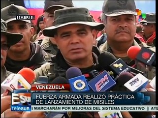 Venezuela: Fuerza Armada realiza práctica de lanzamiento de misiles