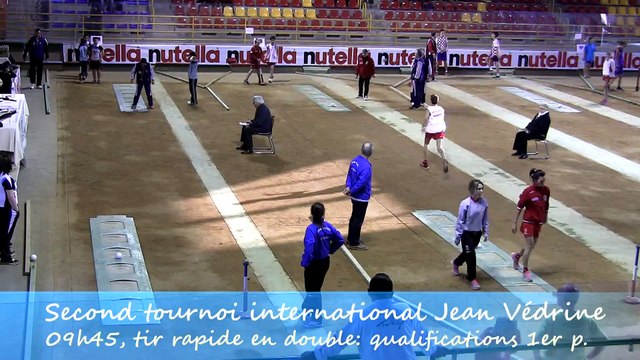 Qualifications 1, U15, tir rapide en double, Second tour international Jean Védrine, Sport Boules, Saint-Vulbas 2015