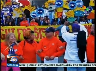 EE.UU.: ciudadanos se manifiestan para exigir aumento salarial