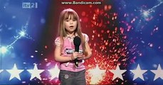 Connie Talbot backstage on Britain's Got More Talent