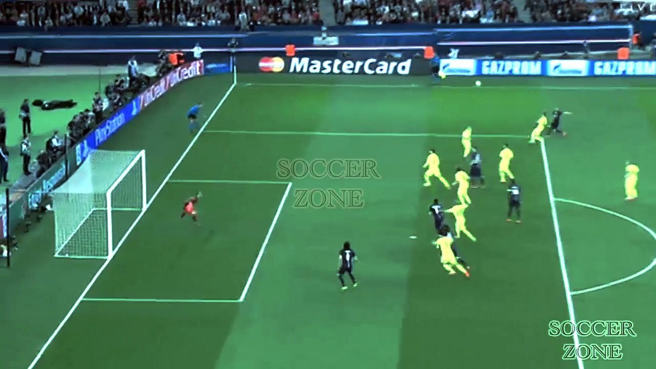 PSG VS Barcelona 1 - 3 Champions League 2015  | Luiz Suarez 2nd Goals | Best Perform