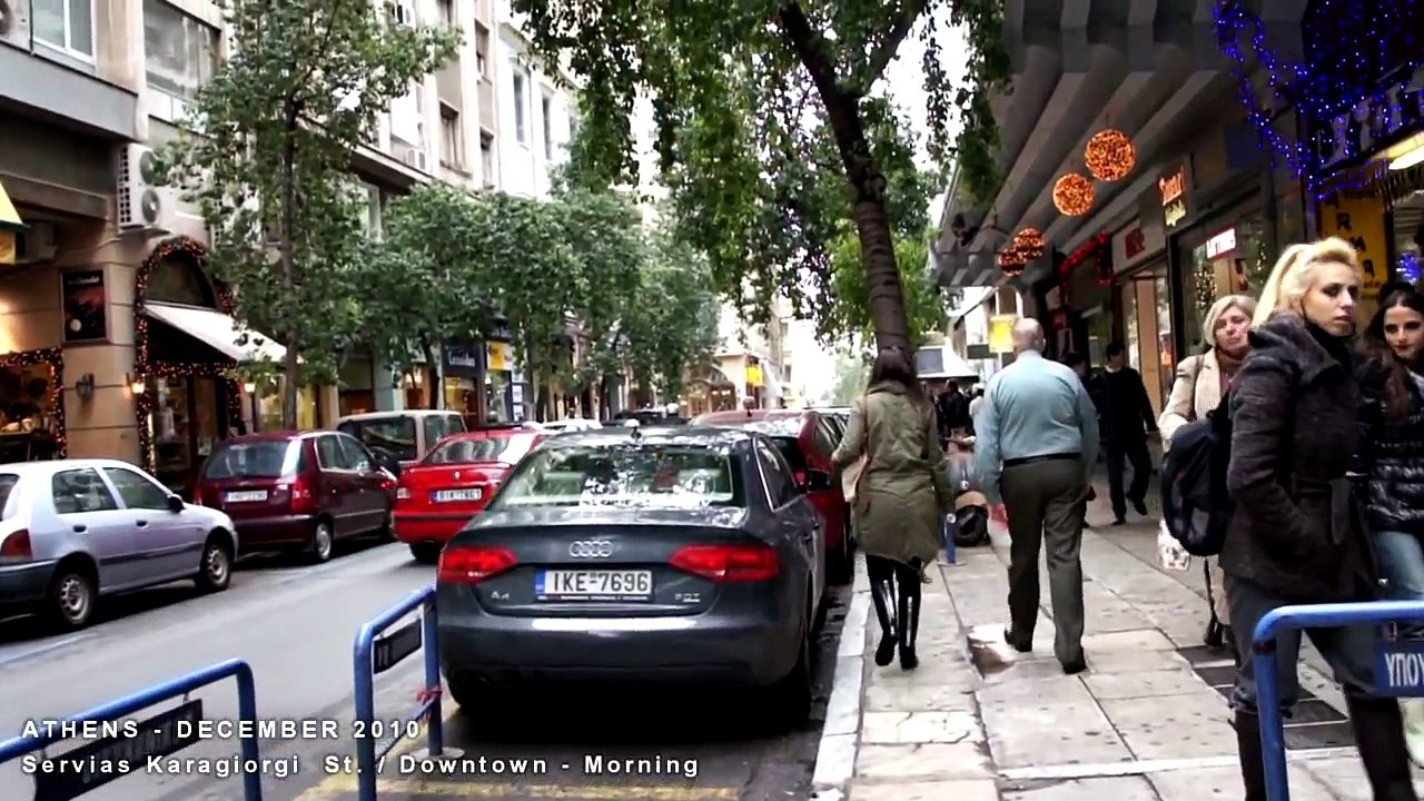 ATHENS / PIRAEUS , GREECE - A WALKING TRAVEL TOUR - HD 1080P