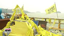 Commemorating Sewol-ho ferry accident on Jindo Island