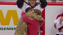 U.S. Army Sergeant Returns Home To Surprise His Family During Puck Drop