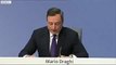 Protester rushes ECB chief Draghi at press conference