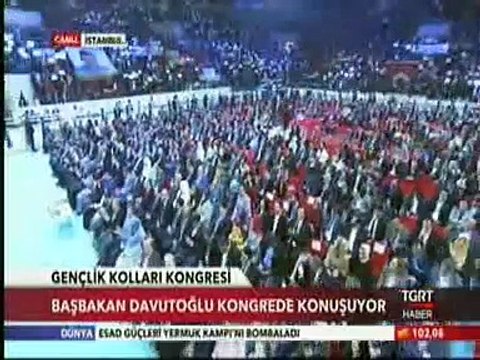 Başbakan Davutoğlu İstanbulda Ak Parti Gençlik Kolları Kongresine Katılıyor