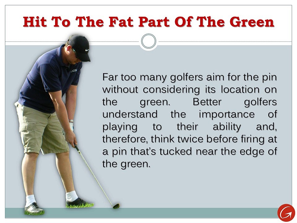 Five Strategies For Lower Scores