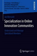 Download Specialization in Online Innovation Communities Ebook {EPUB} {PDF} FB2