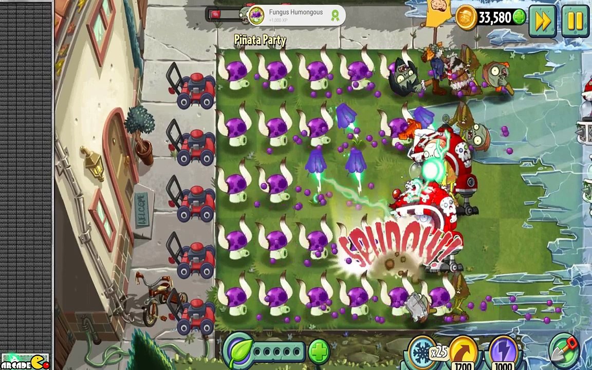 Plants vs Zombies 2 Frostbite Caves Pinata Party 1 16 yeti Hardest Pinata Party