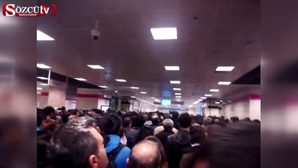 Marmaray’da izdiham