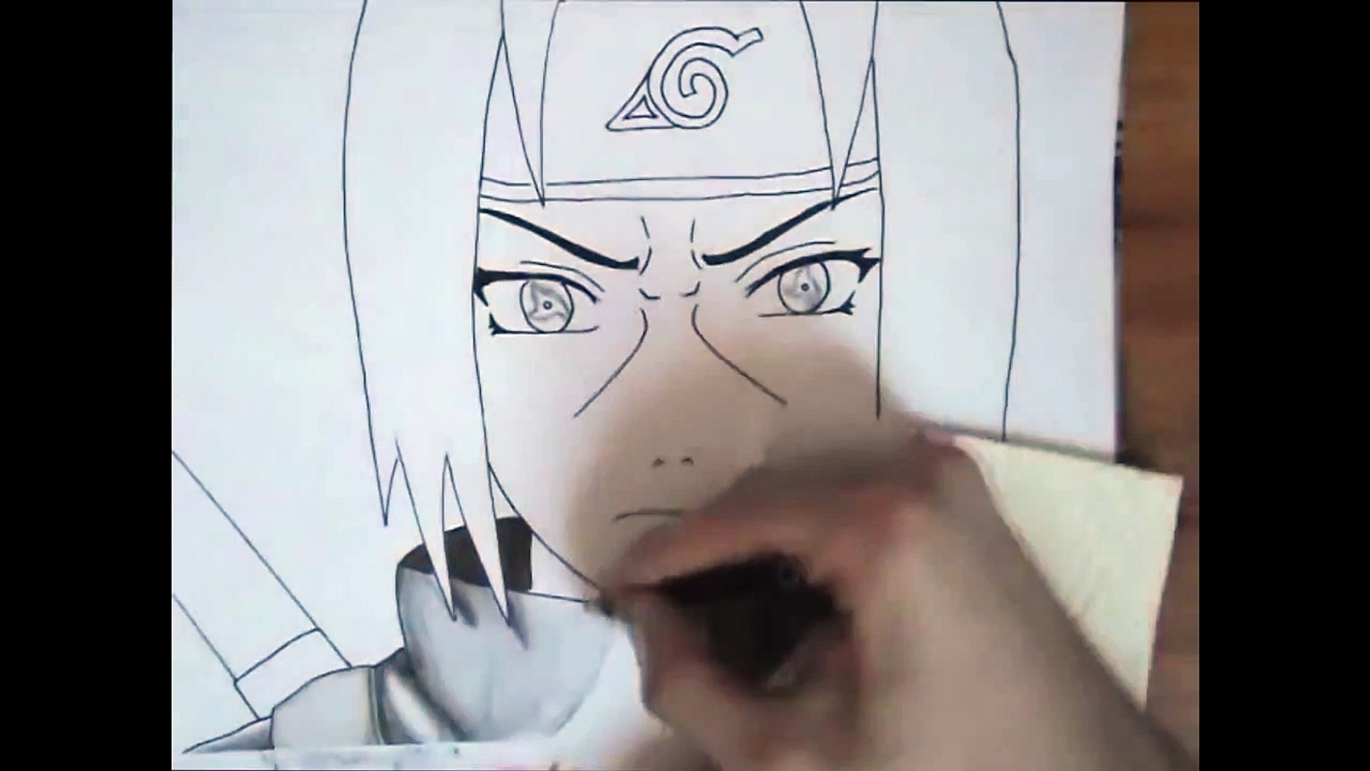 Anbu Itachi Mangekyou Sharingan Naruto Speed Drawing 11