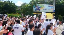 Estudantes protestando contra o bloqueio do Fies