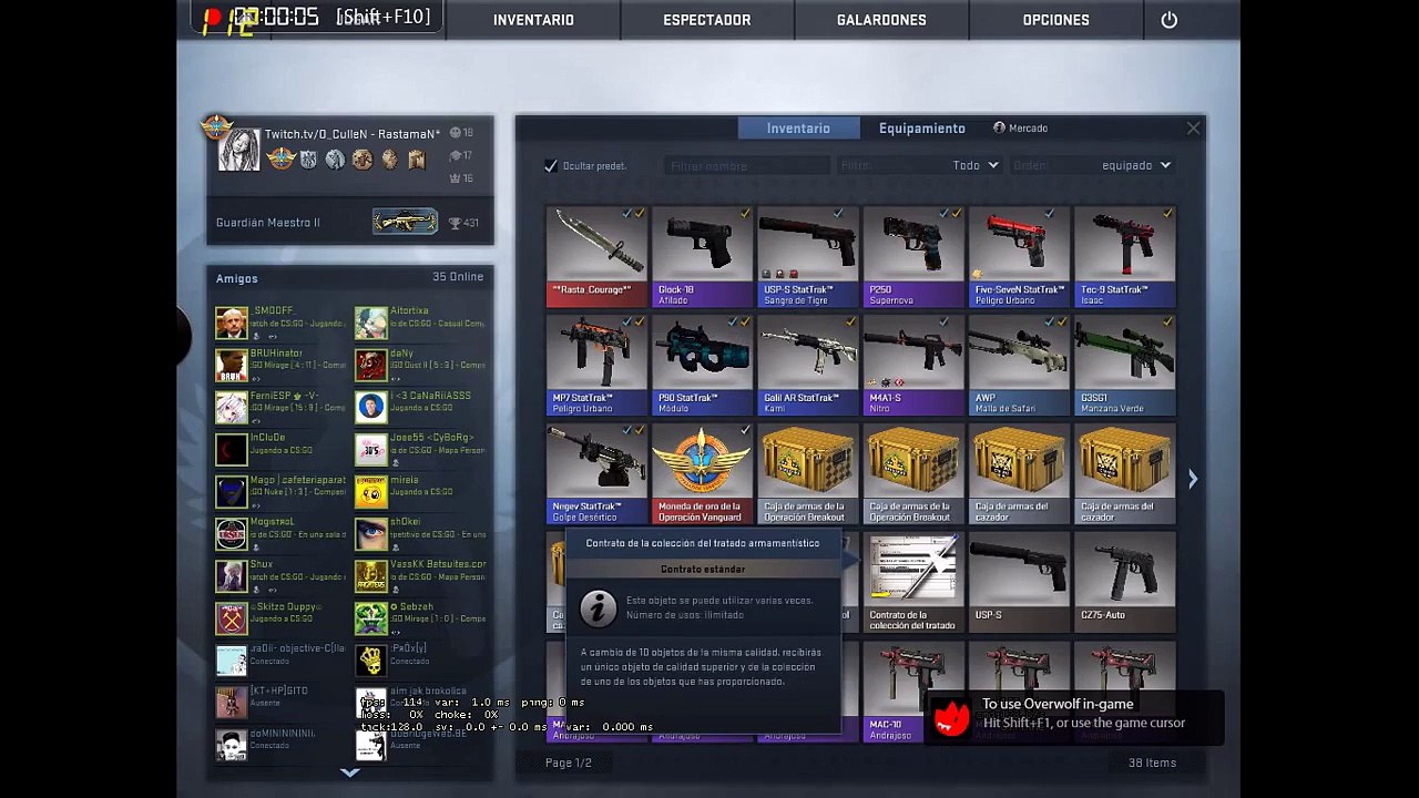 CS GO Tratado Armanistico M4A1-S Aleacion Atomica