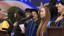 UCLA Commencement 2013 -- Ashley Yoon Sings the National Anthem