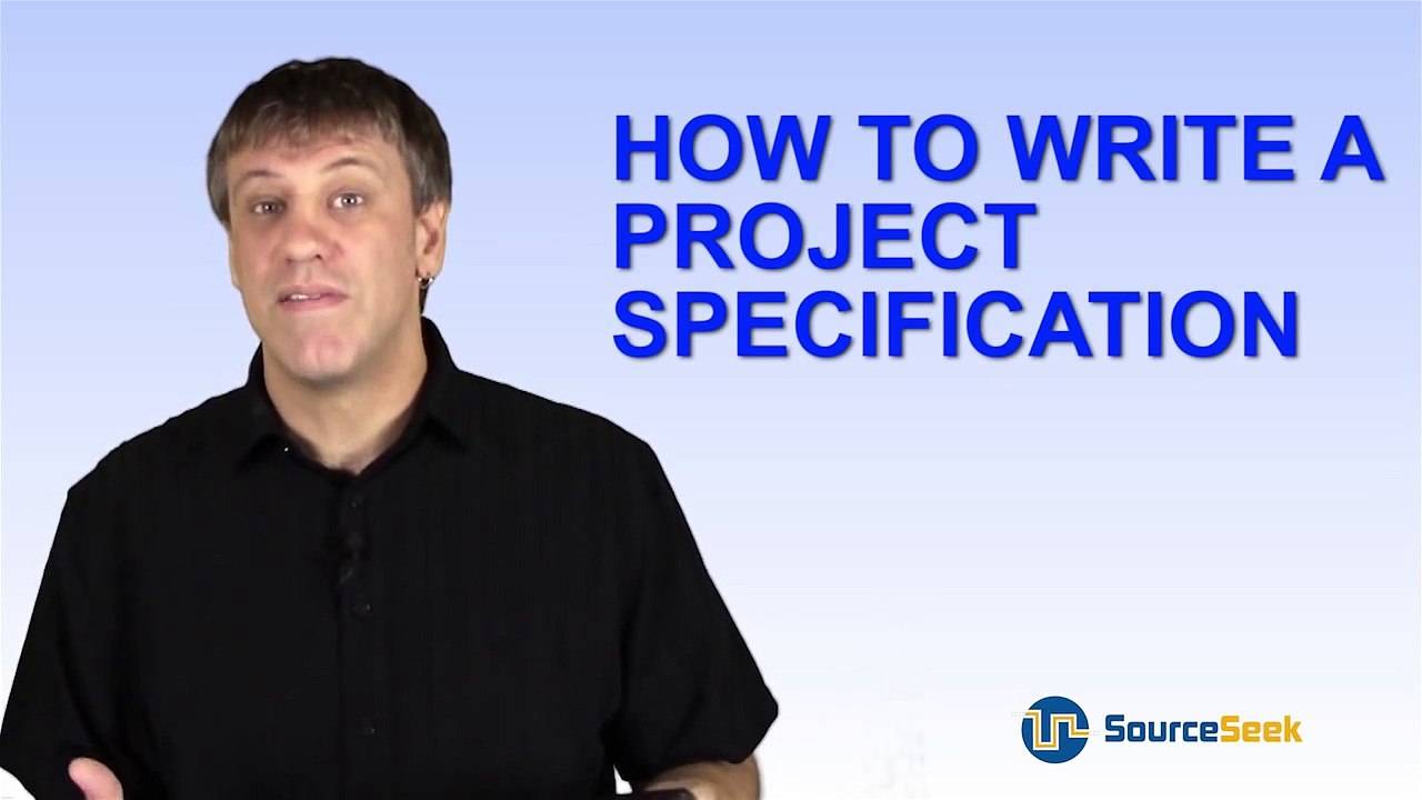 How To Write A Project Specification