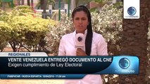 Vente Venezuela entregó documento al CNE exigiendo garantías electorales