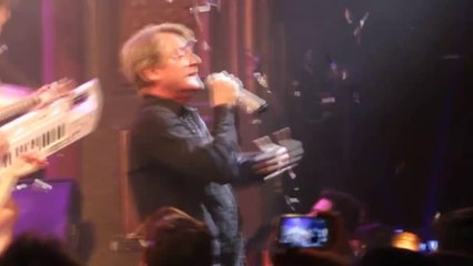 Angy en la celebración del 2º aniversario de “La Llamada”, en el Teatro Lara