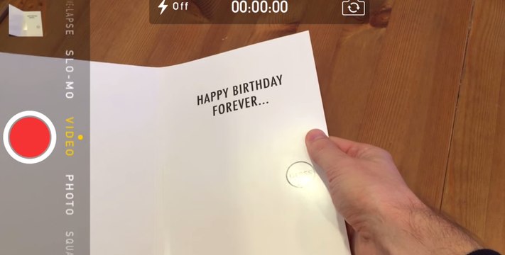 Prankster's Card Wishes a Never-Ending Happy Birthday