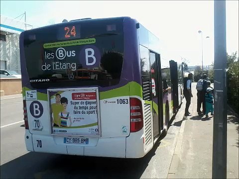 [Sound] Bus Mercedes-Benz Citaro C2 €5 n°1063 des bus de l'Etang sur la ligne 24