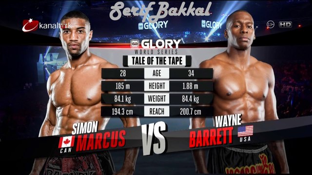 Simon Marcus - Wayne Barret GLORY 20 Dubai (Bilgehan Demir Anlatımı)