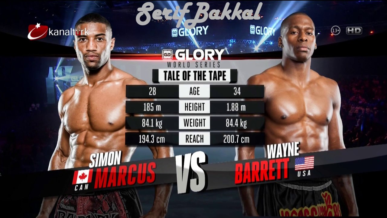 Simon Marcus - Wayne Barret GLORY 20 Dubai (Bilgehan Demir Anlatımı)