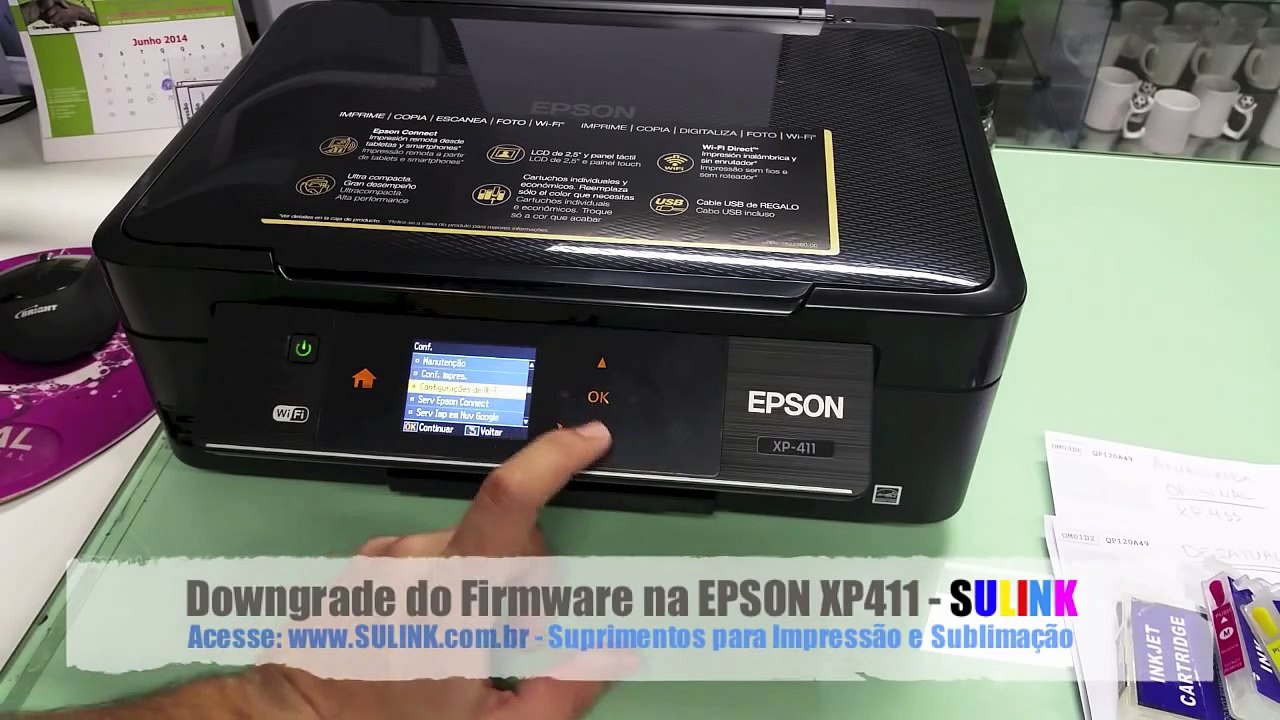 Desatualizar / Downgrade do Firmware na EPSON XP411 e Similares - SULINK