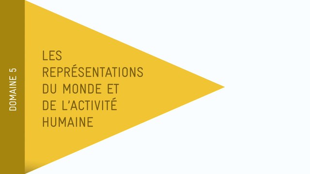 Nouveau socle - Domaine 5 : Les représentations du monde et du citoyen