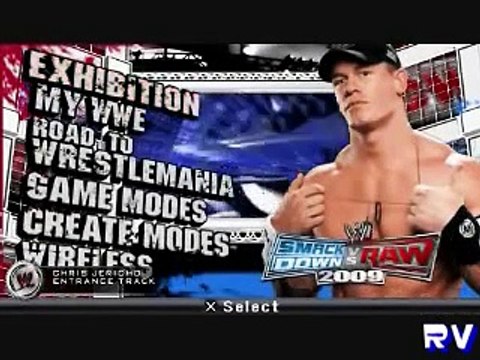 WWE SMACKDOWN VS RAW 2009 PSP GAMEPLAY