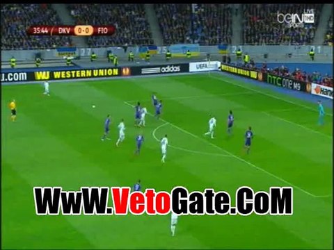جيرمان لينز يتقدم بالهدف الاول دينامو كييف فى فيورنتينا