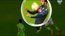 Gonzalo Iguain 0-1 fantastic goal - VfL Wolfsburg vs SSC Napoli - 16/04/2015