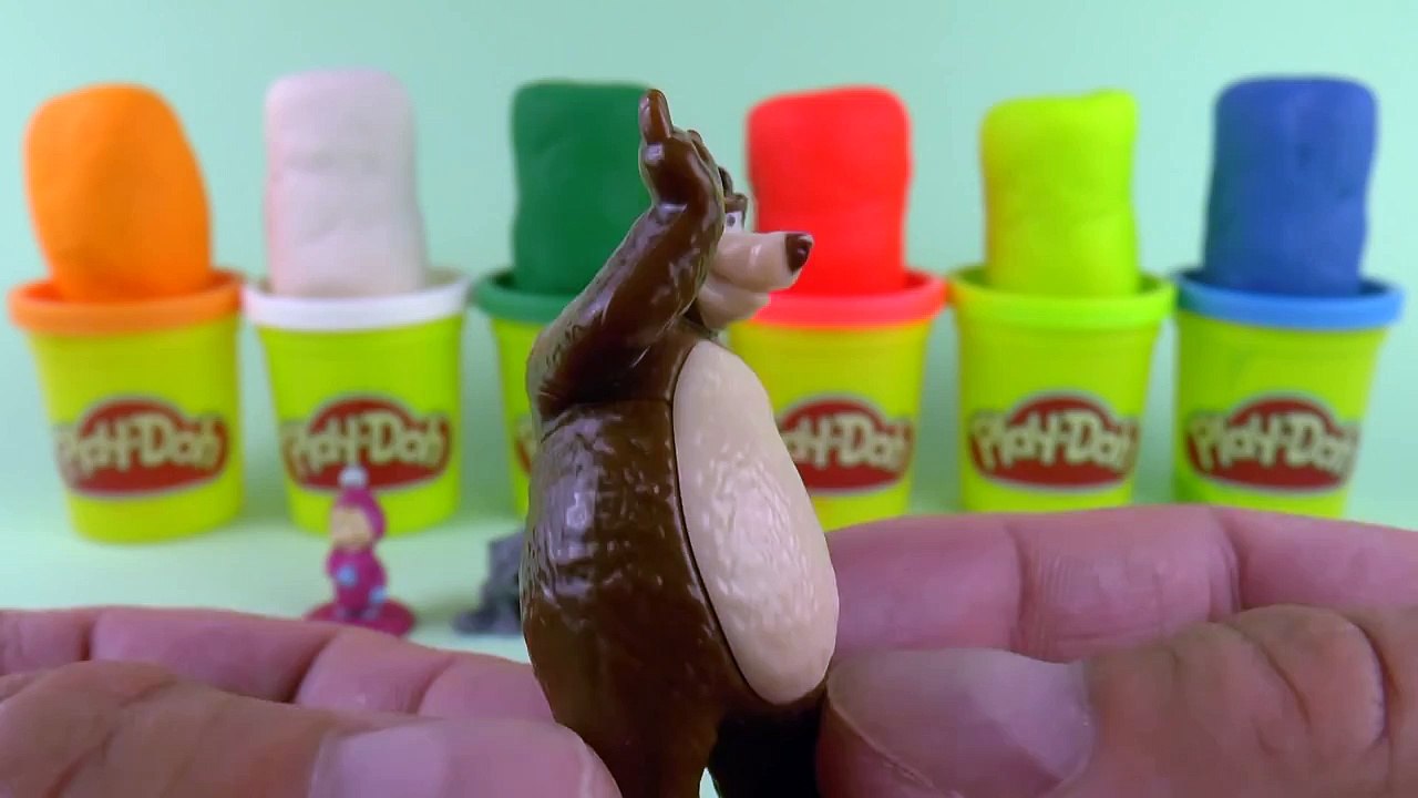 Masha i Medved PlayDoh Surprise eggs unboxing Маша и Медведь PlayDoh сюрприз яйца