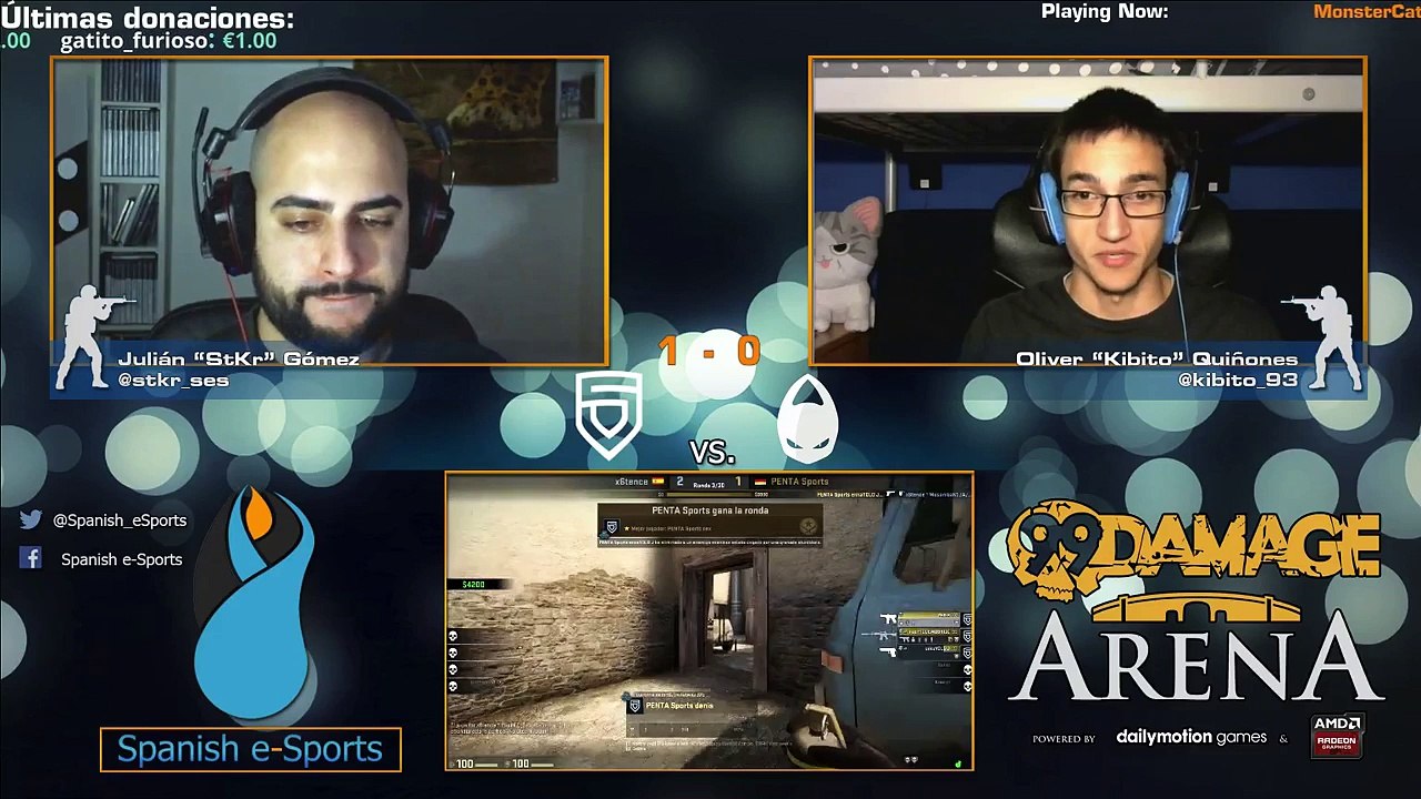 CSGO: Spanish e-Sports - 99Damage ARENA - PENTA - X6tence 1/3 (REPLAY)