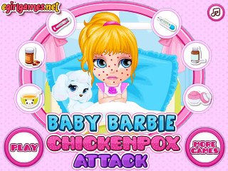 Baby Barbie chickenpox attack  game - Baby Barbie recover from the chickenpox attack