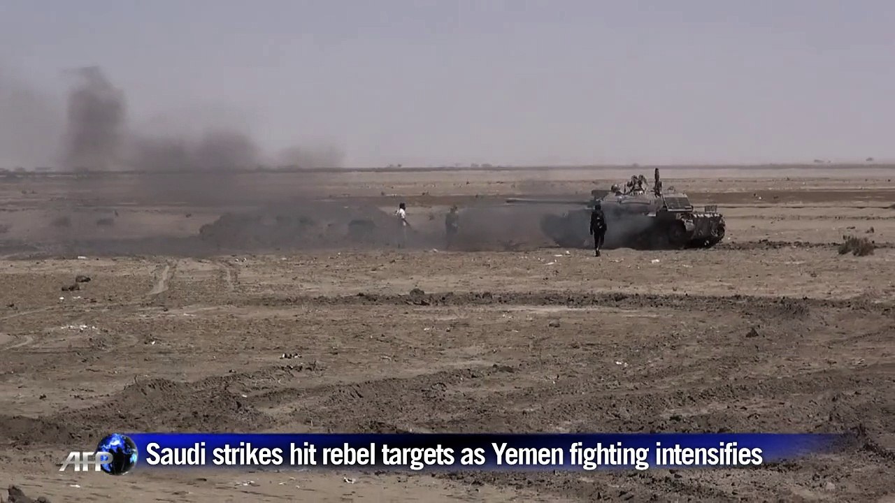 Saudi strikes hit rebel targets in Yemen as fighting intensifies