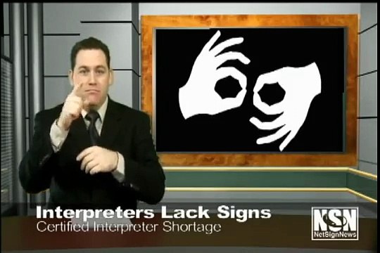 Deaf News Interpreters lack signs