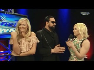 Renee Young interviews DamienSandow & Summer Rae (16-4-15)