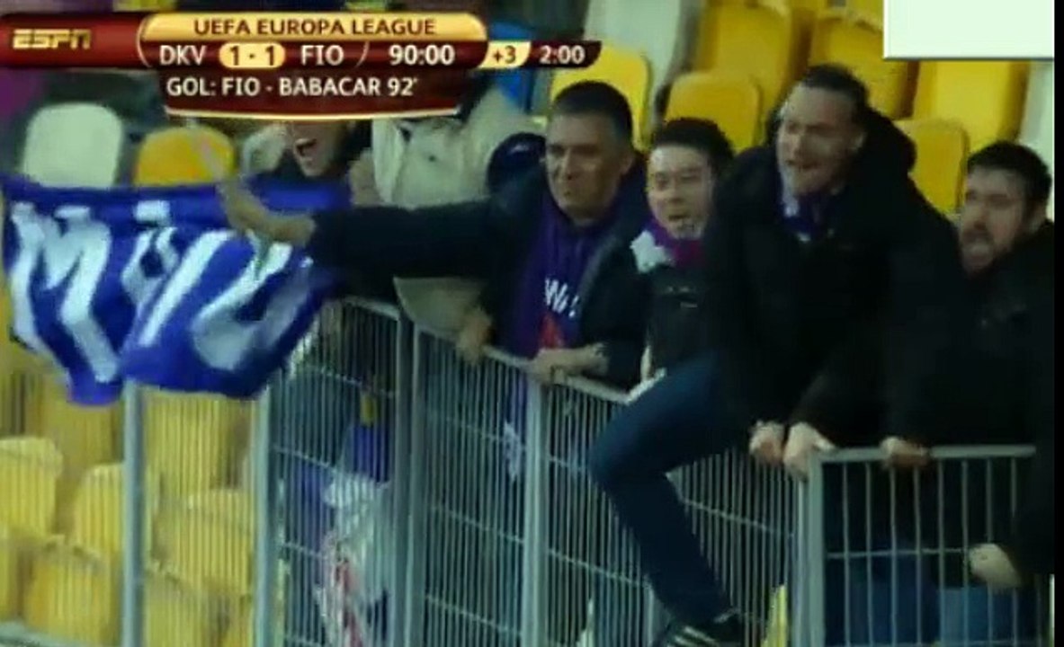 Khouma Babacar 1-1 great goal -FC Dinamo Kiev vs ACF Fiorentina- 16/04/2015