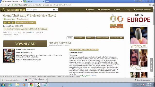 Skidrow PC How to install and Crack GTA 5 with Multiplayer Gta 5 Crack Download