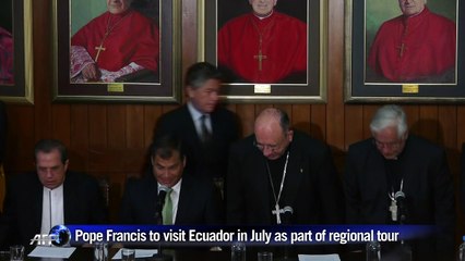 Pope Francis will visit Ecuador in July as part of regional tour