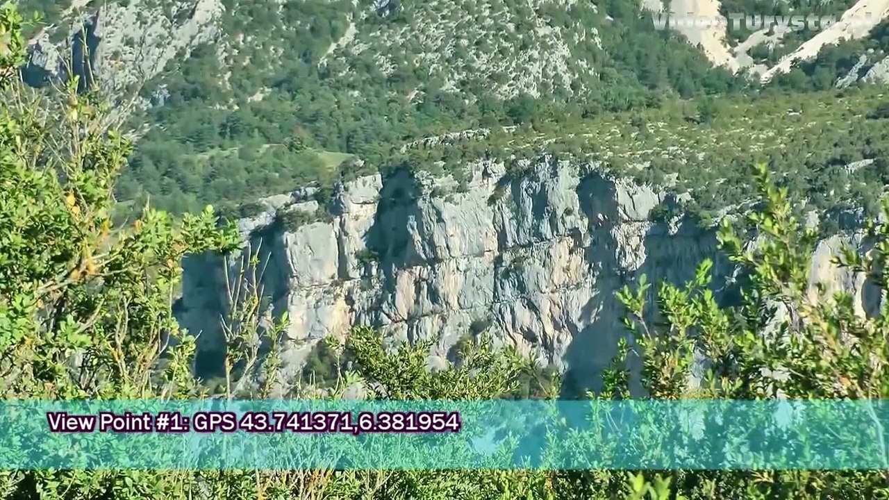 Verdon Gorge (Gorges du Verdon, Grand Canyon du Verdon), South France [HD] (videoturysta)