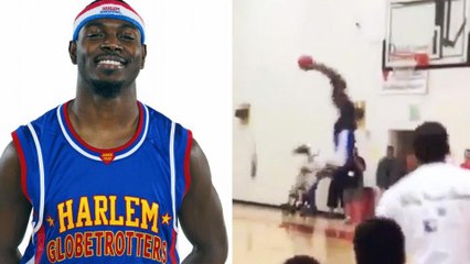 Former Harlem Globetrotter Throws Greatest Self Alley-Oop You'll Ever See