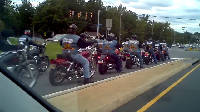 Today We See The Pagans Motorcycle Gang Driving In Virginia