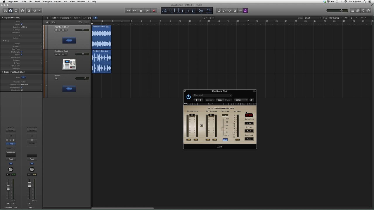 Waves L2 Ultramaximizer In Logic Pro