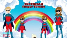 SUPERMAN Finger Family Nursery Rhyme