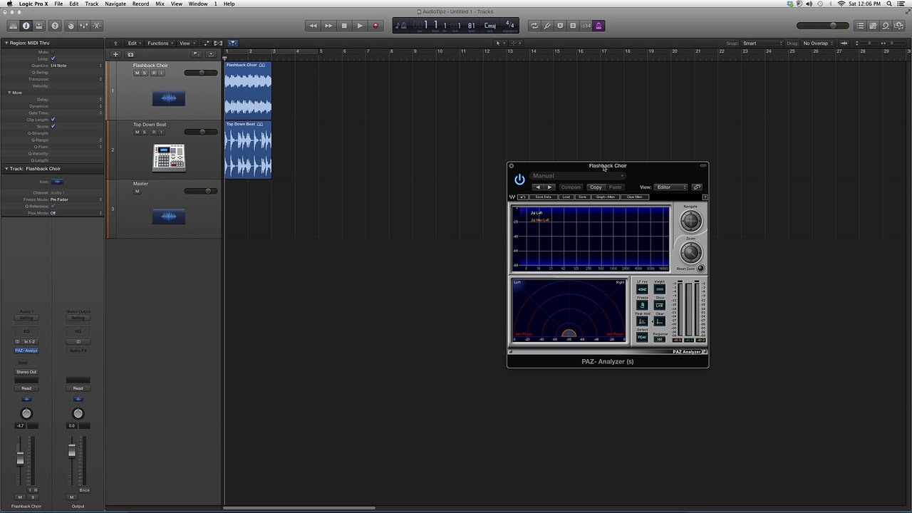 Waves PAZ Analyzer In Logic Pro