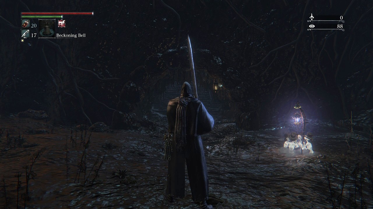 Bloodborne Lower Pthumerian Chalice dungeon layer 3 wall