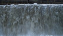 Fast flow of Waterfall Neelum valley Kutton 11 April 2015 6:20 pm at evening.