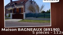 A vendre - BAGNEAUX (89190) - 5 pièces - 112m²