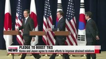 Korea and Japan agree to make efforts to improve strained relations